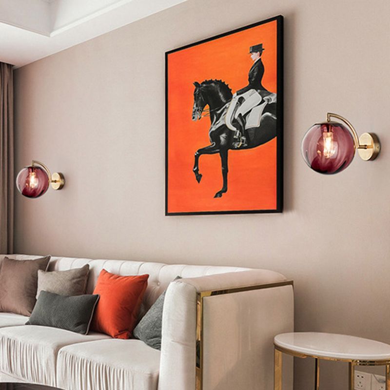 Moderne Simplicity Globe Wandmontierte Leuchtenmontage Glasmontage Leuchte für Wohnzimmer