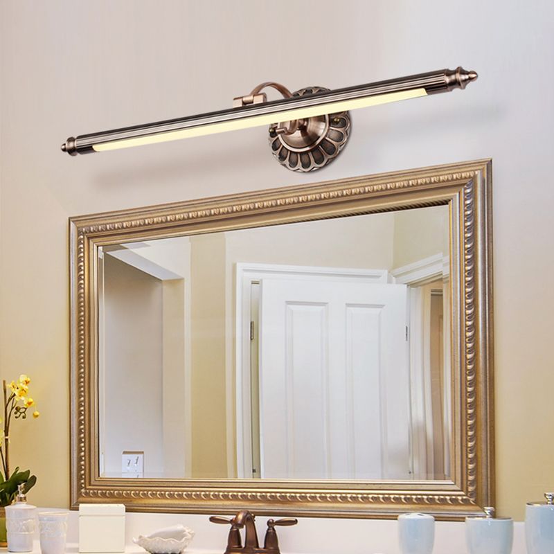 Luces de tocador montado en la pared cilindro de mediados de siglo 1 Light Flush Mount Wall Donce