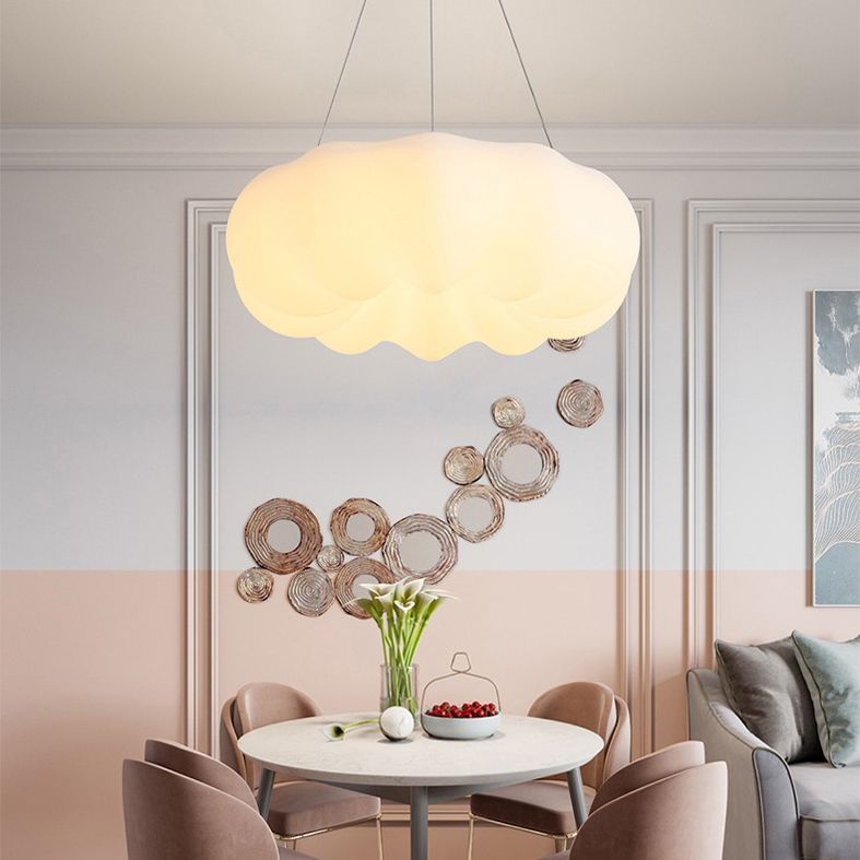 Éclairage d'éclairage pendentif en nuage blanc 1 Éclairage de suspension Blub pour salle à manger
