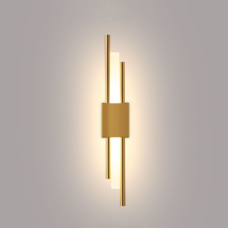 Metal LED Wall Lamp in Modern Luxury Style Linear Wall Light for Interior Spaces