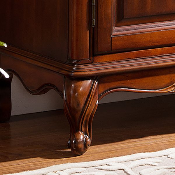 French Country Style Wardrobe Armoire Wood Wardrobe for Bedroom