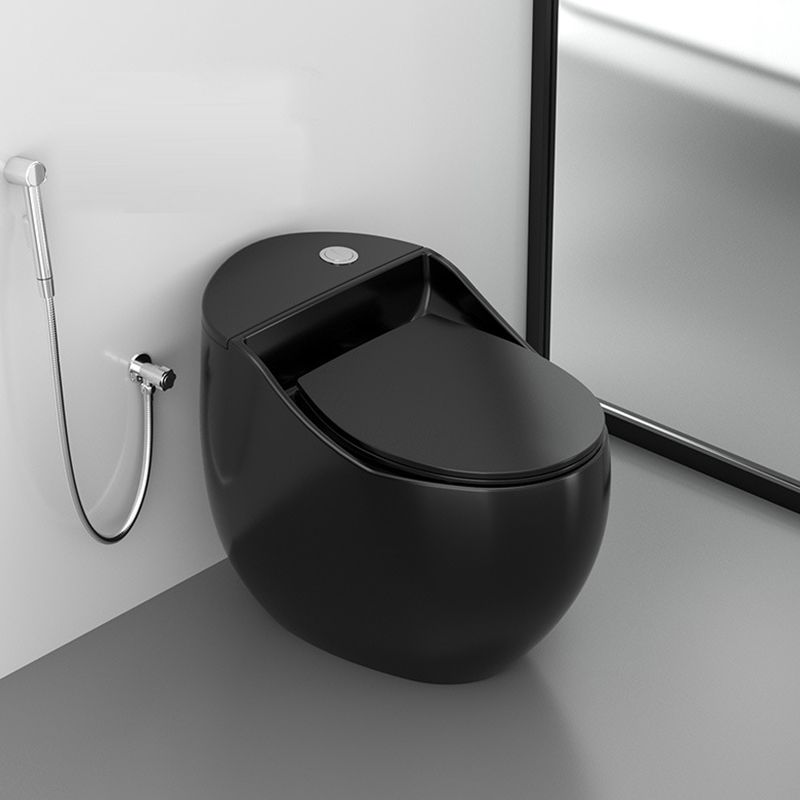 Contemporary Ceramic Flush Toilet One Piece Toilet Bowl for Bathroom