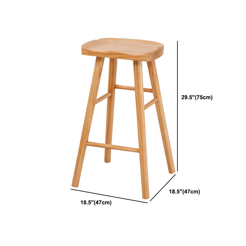 Modern Style Bar Table Set 1/2/5 Pieces Rectangle Bar Table with High Wood Stools