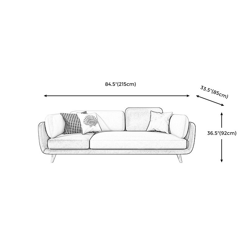 Zeitgenössischer Kissen Top Arm Liege Liebesseat für Wohnzimmer