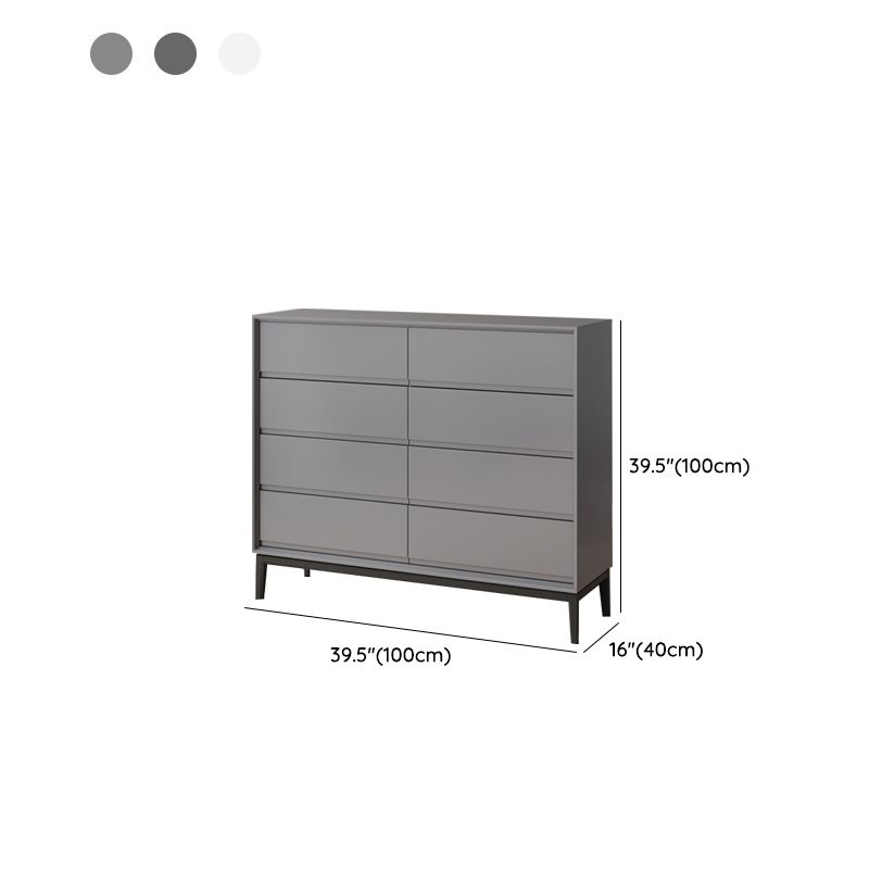 Modern Pine Horizontal Storage Chest with Soft-Close Drawers for Home
