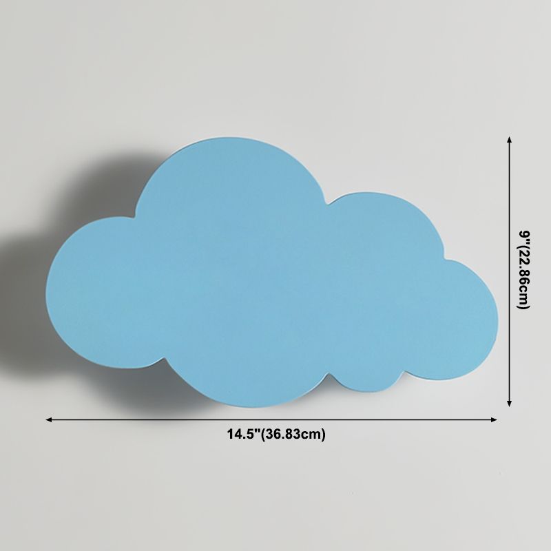 Cartoon semplicità nuvola a parete leggera Montaggio a parete metallico Lampada per camera da letto
