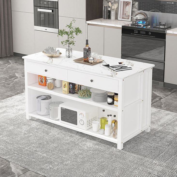 Modern Style Stone Bar Dining Table Rectangle Bar Table for Kitchen