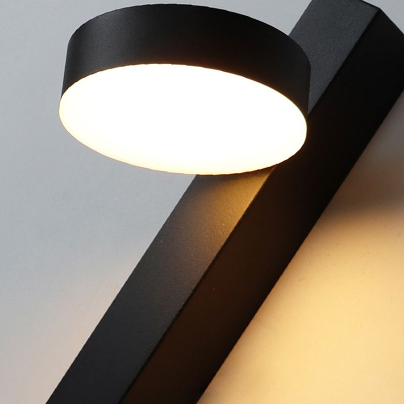 Nordic Metal Wall Light Straight Rotatable LED Wall Sconce for Living Room