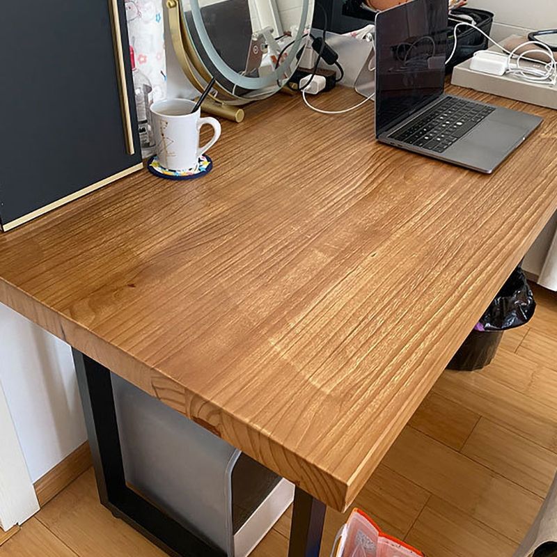 Modern Solid Wood Computer Desk Sled Base 29.53" Tall Gaming Desk