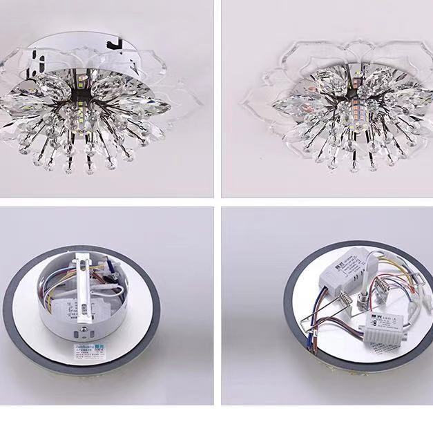 Fleur d'ébullition moderne Plafond des ébouillants Crystal Ceiling Lights