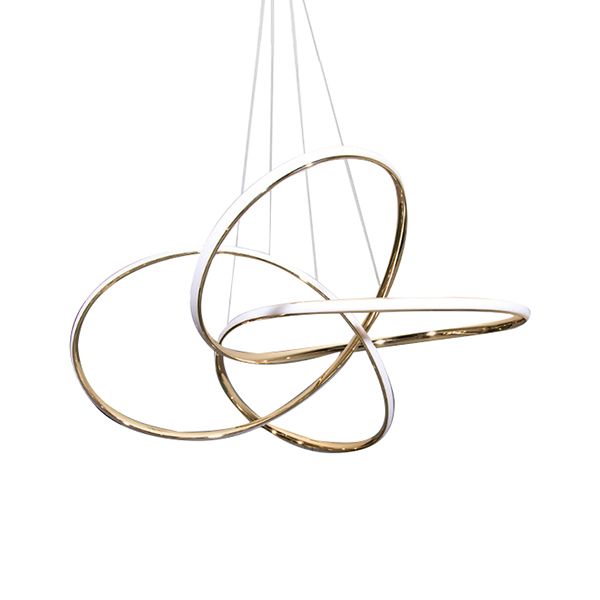 Luminaire de lampe suspendue en aluminium à 1 lumière