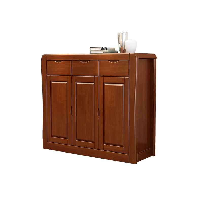 Mid-Century Modern Accent Cabinet with Doors and Drawers Cabinet