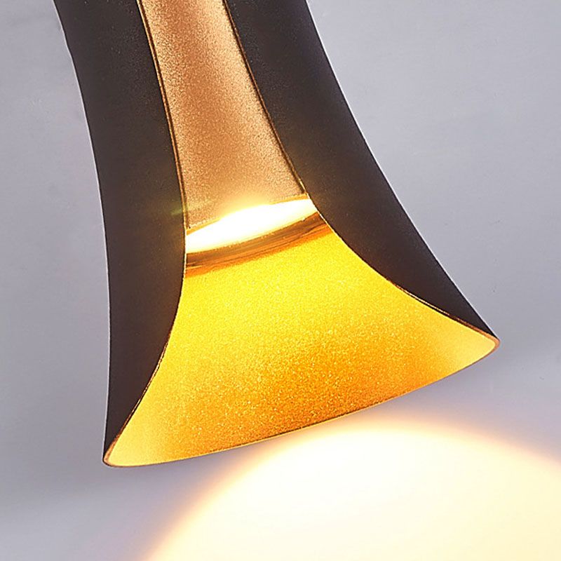 Lámpara de montaje de pared de aluminio de 2 luces moderna.