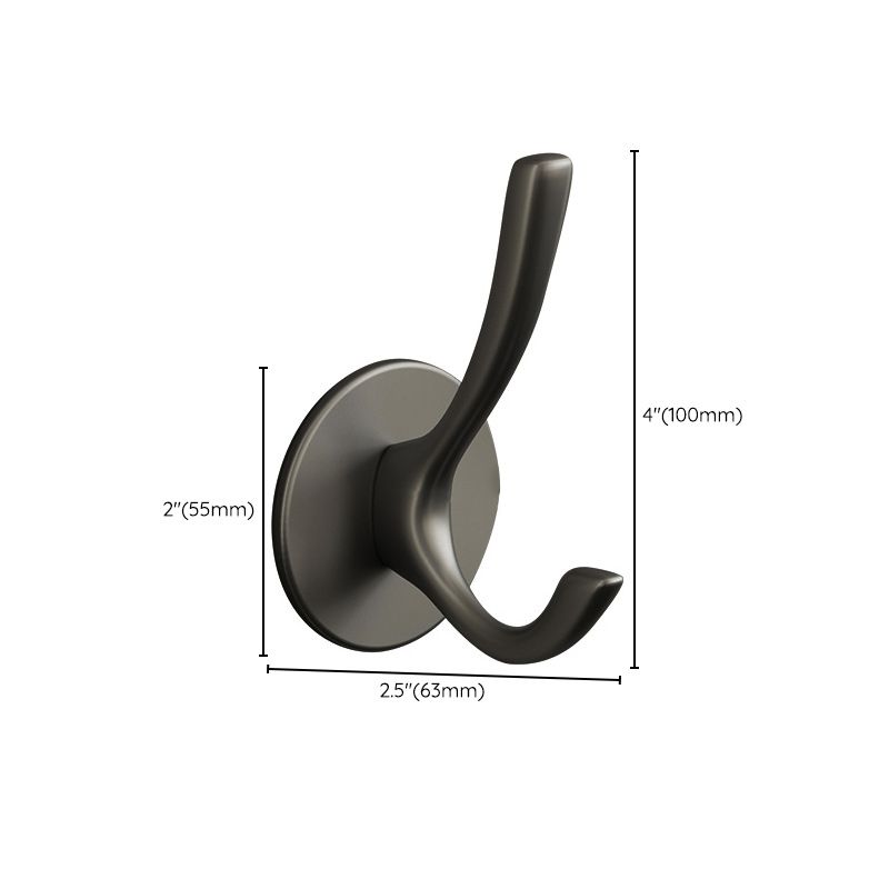 10 Piece Bathroom Accessory Set Modern Matte Grey Robe Hooks
