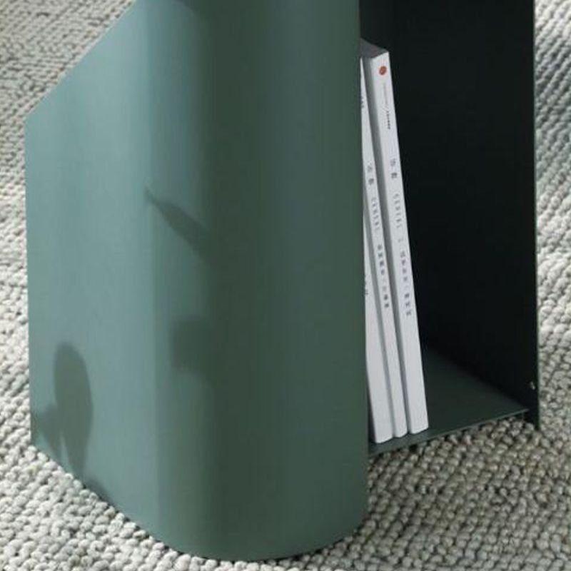 Modern Round Pedestal Coffee Table for Living Room in Pink with Storage