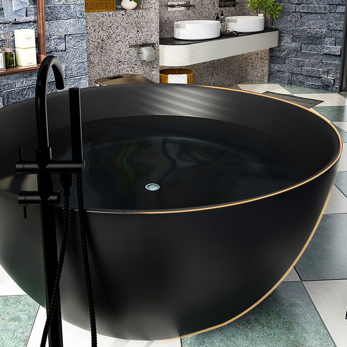Antique Finish Round Bathtub Stand Alone Soaking Modern Bath Tub