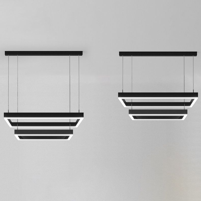 Simple style caractéristique moderne LED de lustre suspendu pour la salle de salon chambre à coucher