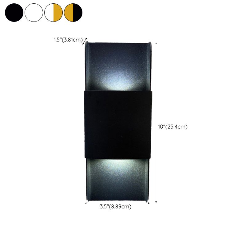 Rectangle 2 - Light Wall Flush Mount Light Modern Aluminum Wall Light