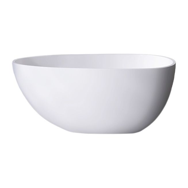 Antique Finish Soaking Bathtub Back to Wall Oval Modern Bath Tub