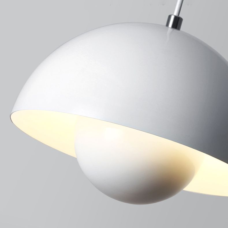 Metalen knop tint hangende lichten postmoderne stijl 1 hoofd hangende montage armatuur voor studie