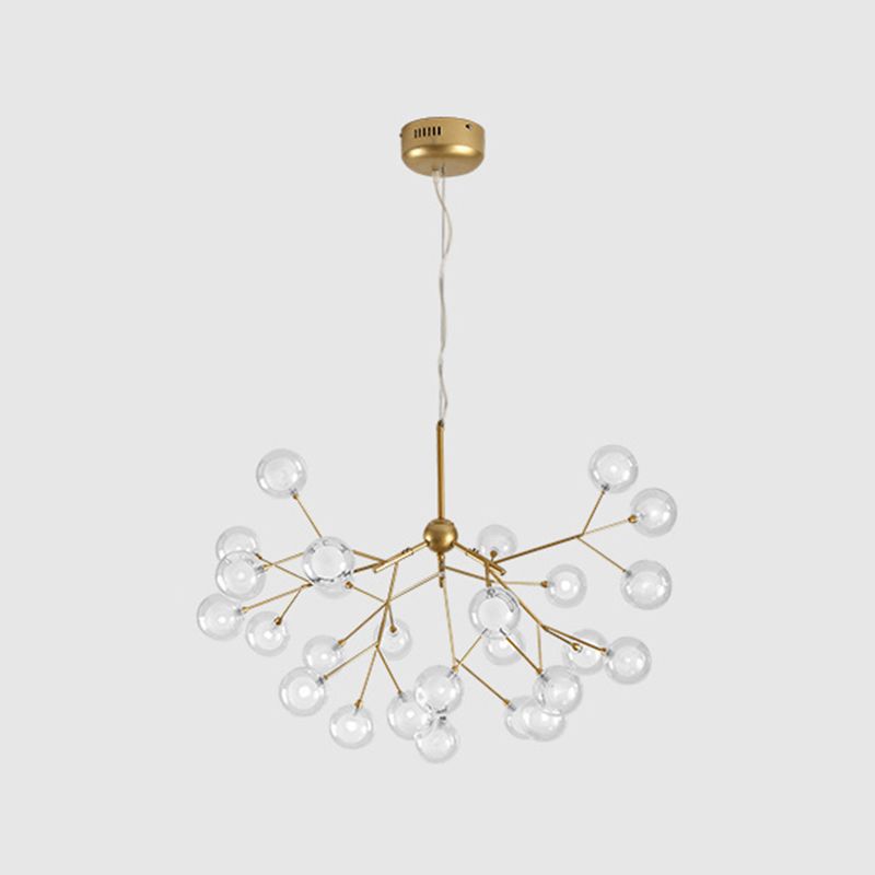 Gouden sputnik kroonluchter lichtbarmsel moderne led metalen hangende hanger voor eetkamer