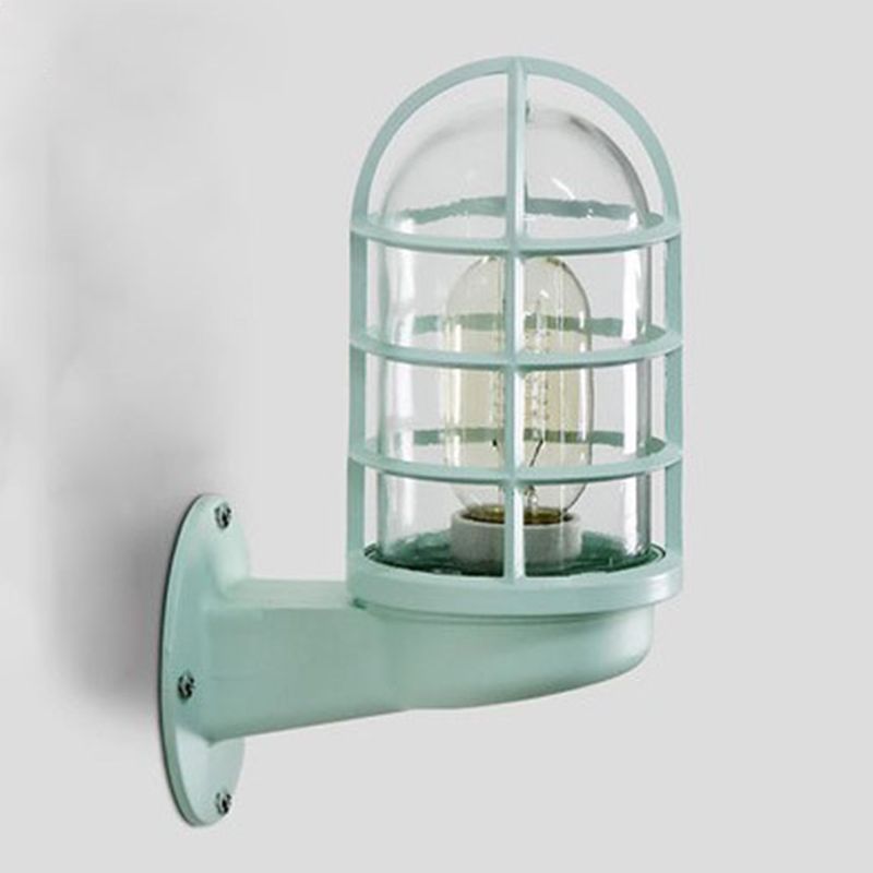 1-Light Geometric Wall Light Sconce Modern Style Metal Wall Mounted Lights