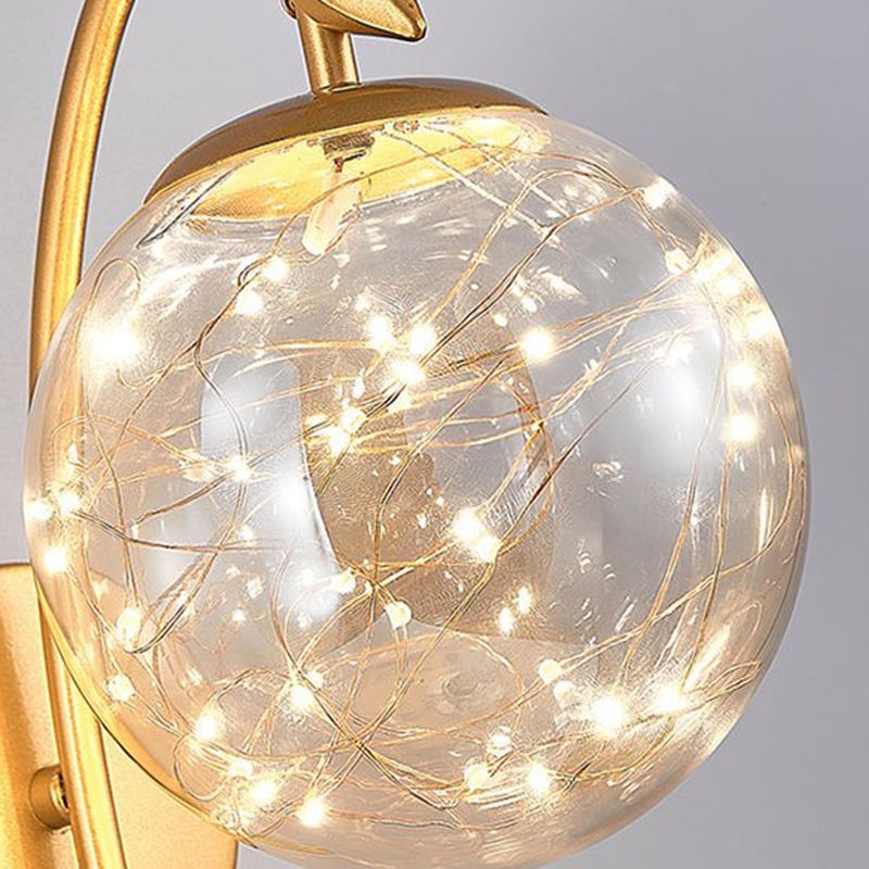 Modern Creative Wall Lamp Glass Bedside Wall Sconce Light for Living Room