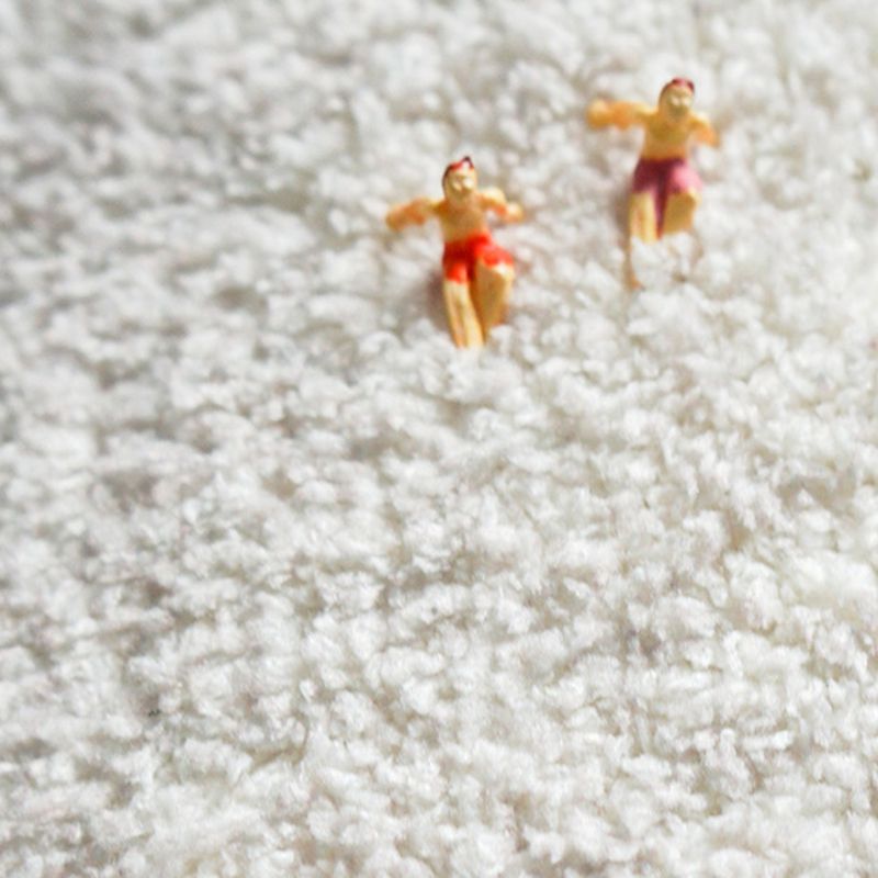 Apricot Abstract Carpet Polyester Modern Area Rug Non-Slip Backing Indoor Rug for Home Decor