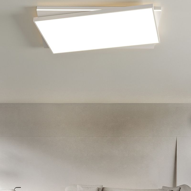 Contemporary Ceiling Lamp Geometric LED Flush Mount Light Fixture with Acrylic Shade