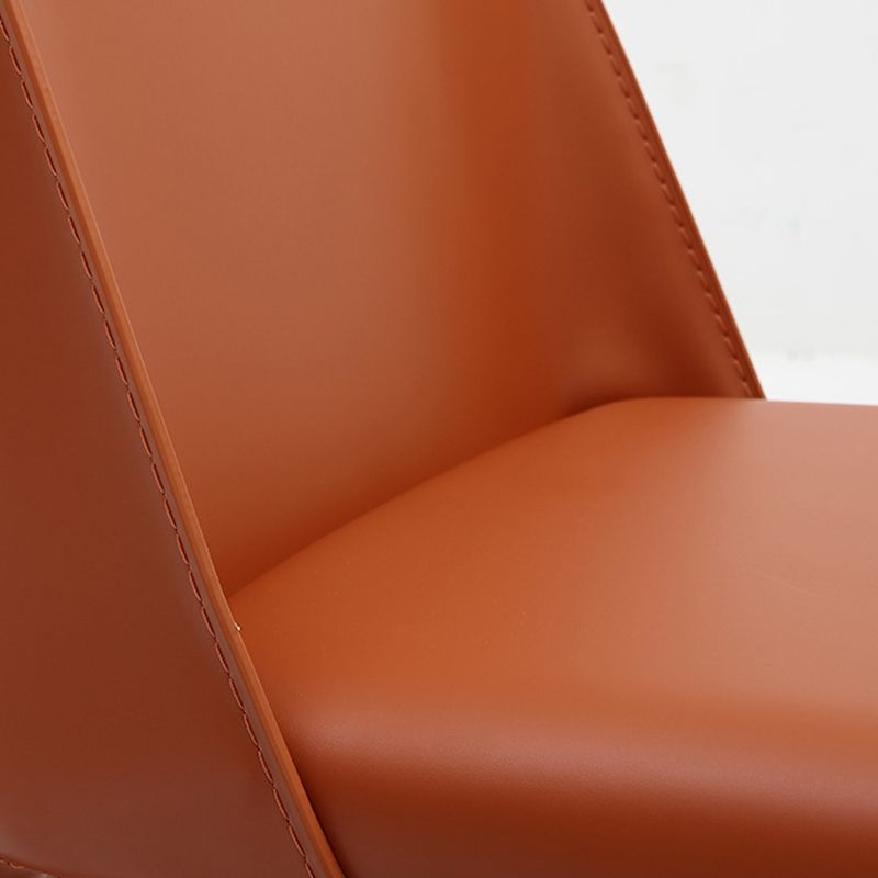 Contemporary Indoor Kitchen Chair Faux Leather Dining Side Chair