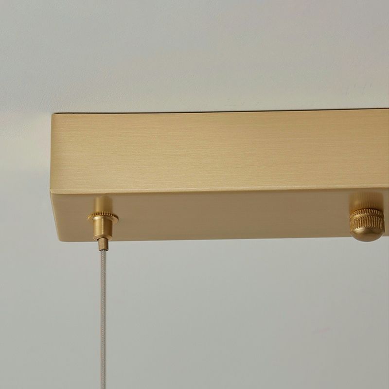 Zeitgenössische 2-leichte Anhängerleuchten Metall Lineare Anhängerleuchten für Kücheninsel