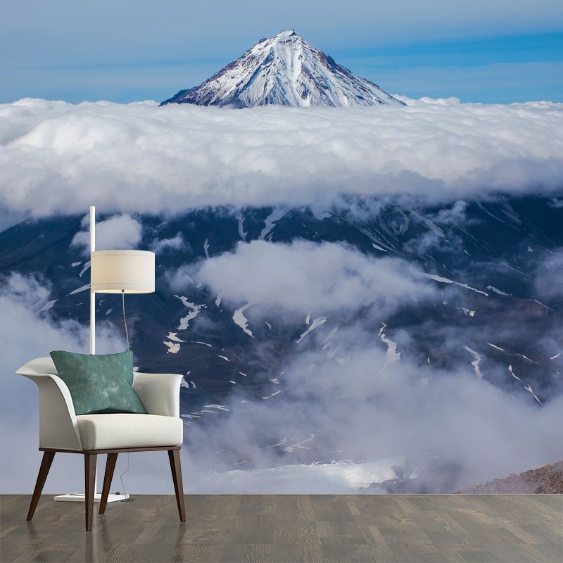 High Mountain Wall Covering for Living Room Waterproofing Mural, Customized Size