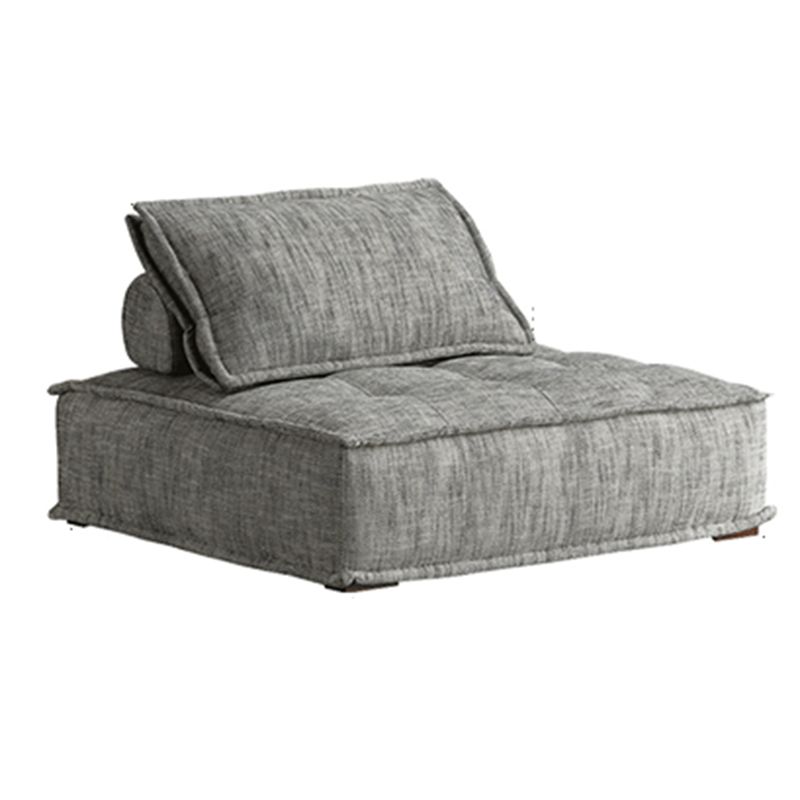 Contemporary Pillows Standard Armless Linen Stationary Seating