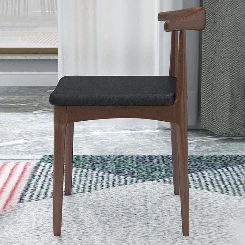 Silla lateral industrial con respaldo abierto para cocina, sillas laterales de comedor de madera