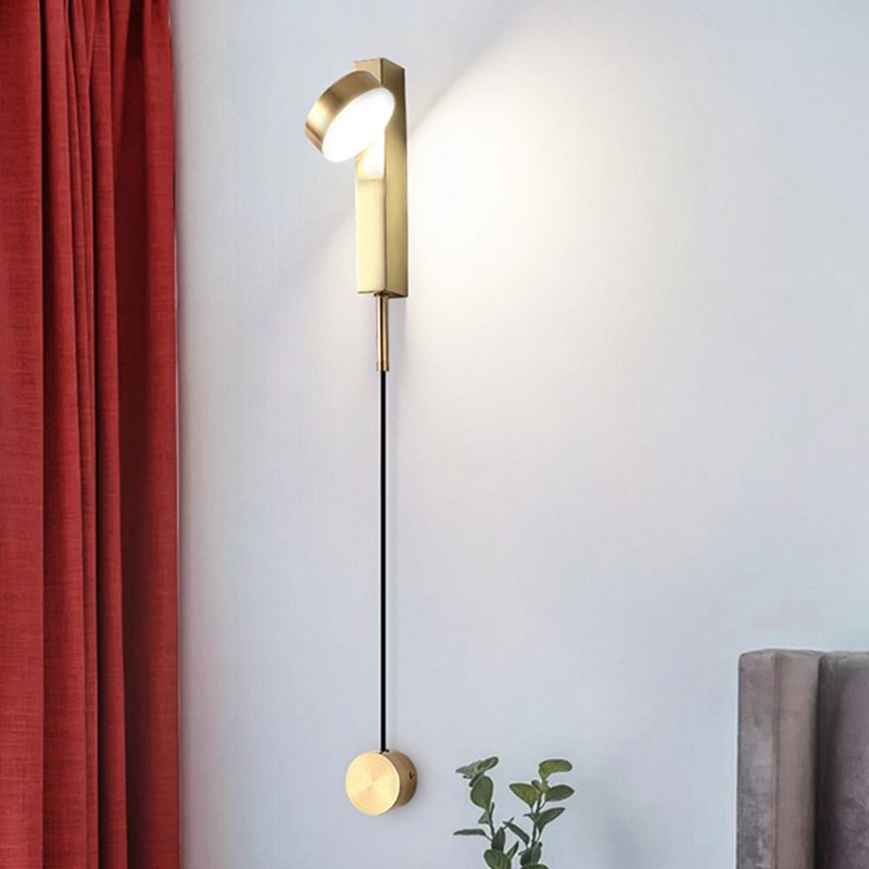 Metall runde Formwandbeleuchtung moderne 1-Licht-Wandmontageleuchte