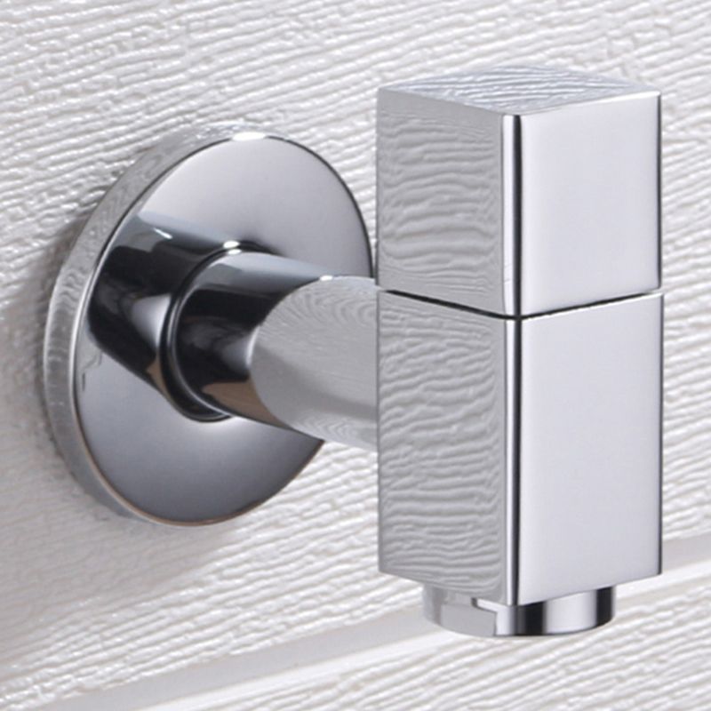 Contemporary Wall Mounted Bathroom Faucet Knob Handle Brass Faucet