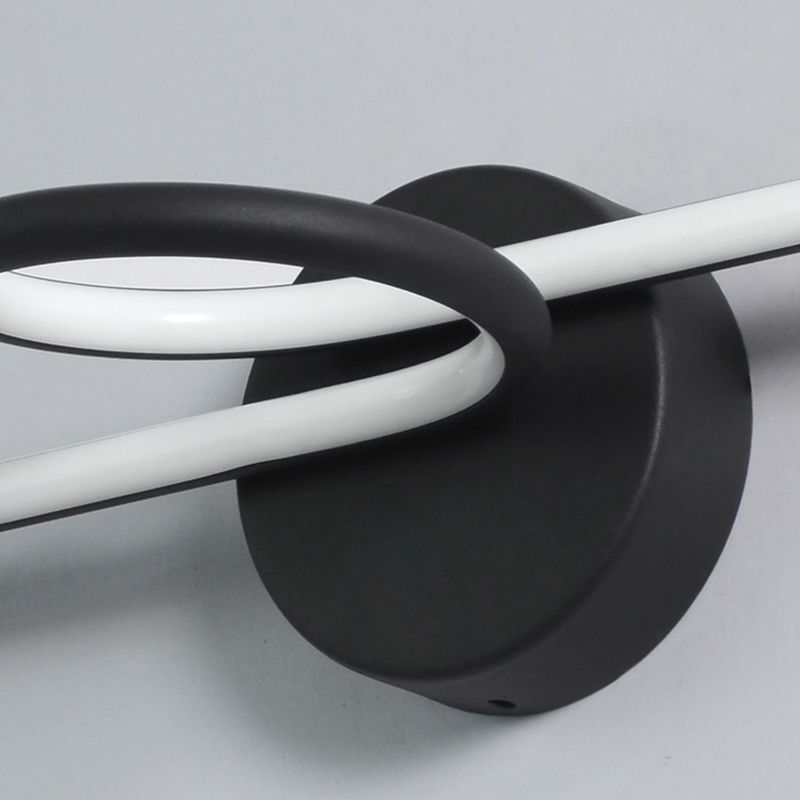 Linear Vanity Light Fixture Nordic Minimalist Style Metal Single Vanity Light