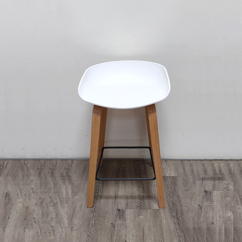 Sgabello da bar per interni con sgabello in legno massiccio contemporaneo con corda per cucina