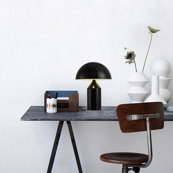 Dome-Shaped Nights and Lamp Modern Style Metal 1 Light Table Lamp