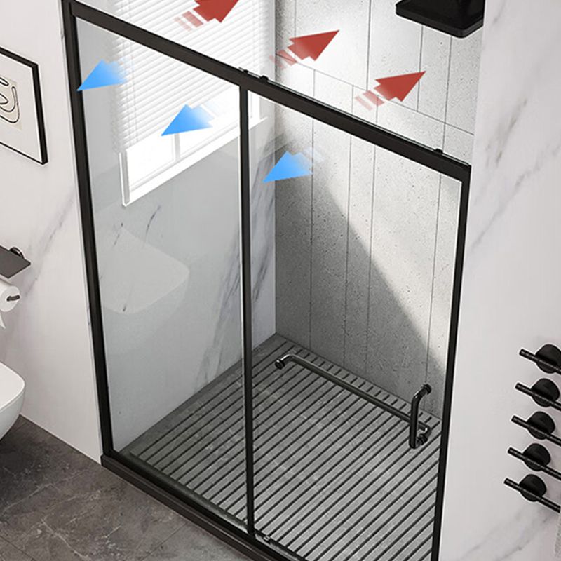 Semi-Frameless Shower Bath Door Single Sliding Shower Doors Tempered