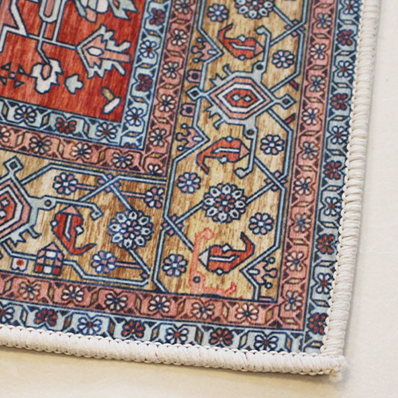 Marokkaans vintage bedrukt tapijt, polyester binnentapijt, antisliptapijt voor woonkamer en slaapkamer