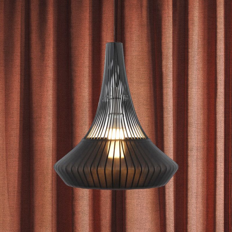 Tombre de cono de colgante Luz de estilo moderno 1 Luz colgante de color negro/rosa/rosa/azul para sala de estar