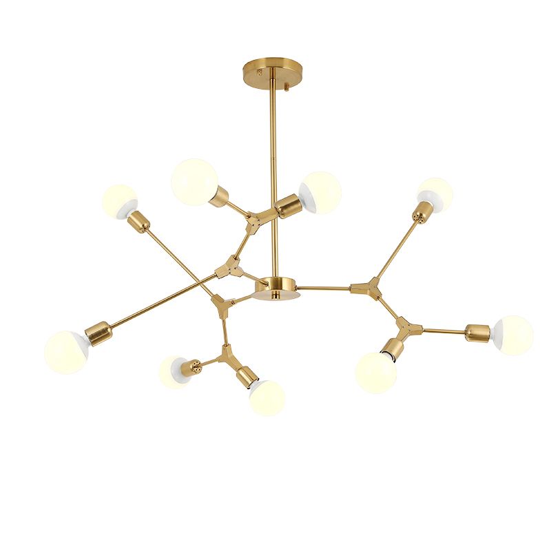 Postmodern Pendant Lamp Adjustable Metal Living Room Chandelier Lamp