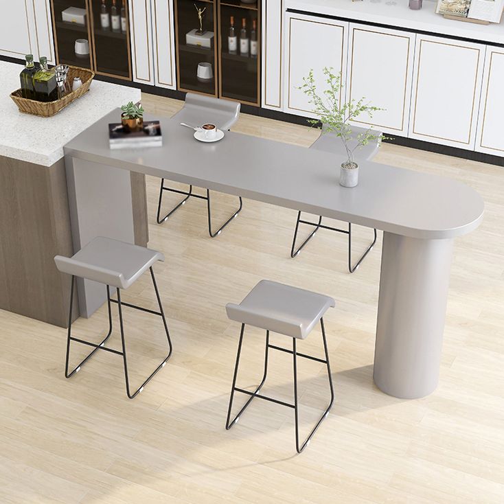 Eigentijdse eettafel dennen vaste houten tafel met dubbele voetstuk voor eetkamer