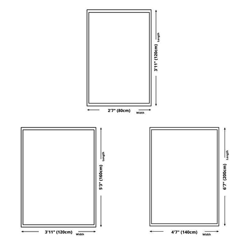 Navy Modern Rug Blending Graphic Rug Stain Resistant Rug for Living Room