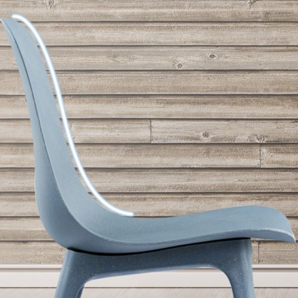 Sillas de comedor de cocina de estilo moderno, silla auxiliar sin brazos con patas de plástico
