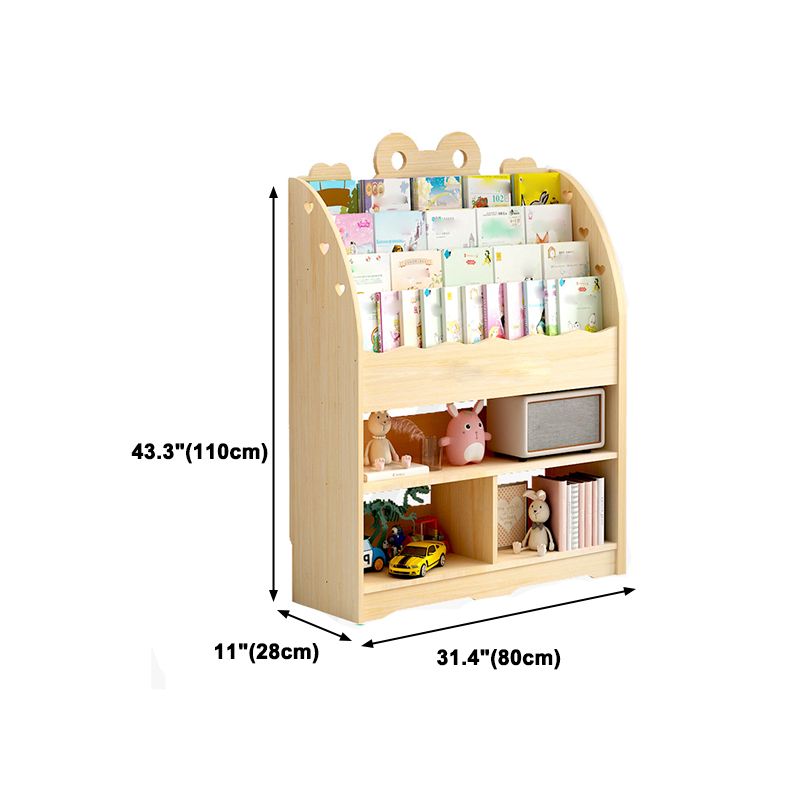 Modern Style Bookcase Solid Wood Bookshelf for Home Office Use