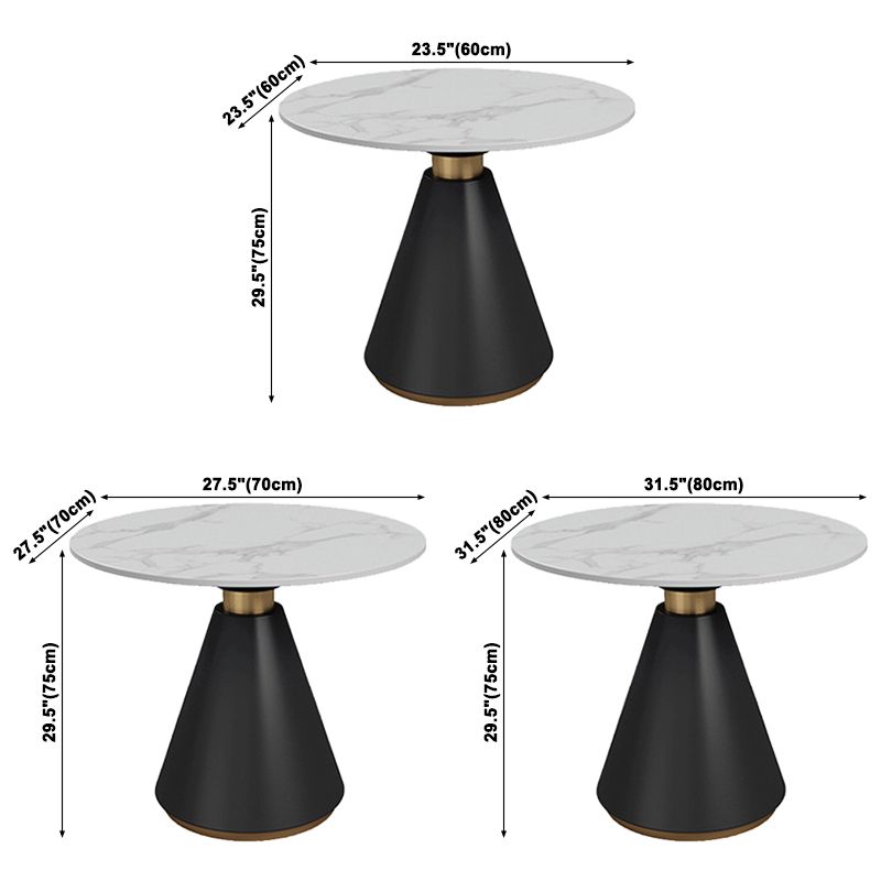 Round Pedestal Dining Table Modern Stone Furniture for Dining Room Home