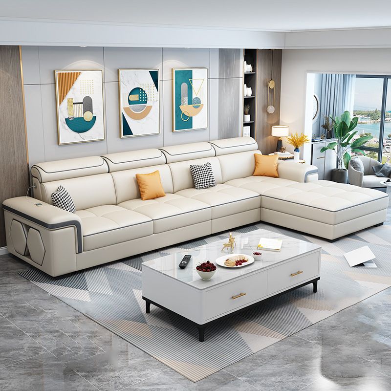 Contemporary L-shape Sectionals Right Hand Facing Sofa and Chaise for Living Room