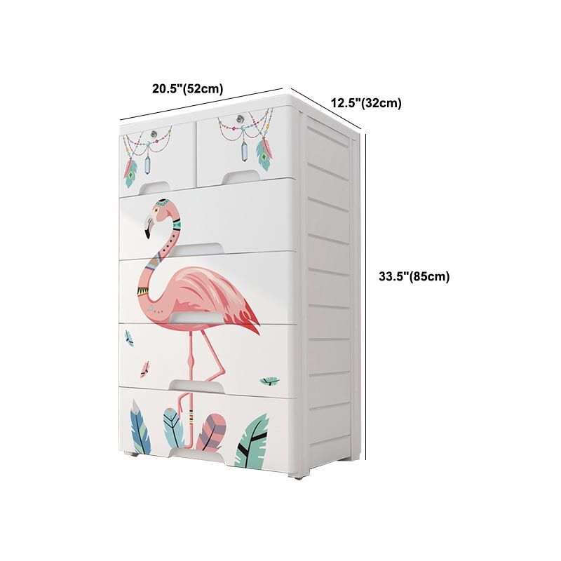 Contemporary Wardrobe Plastic Bedroom Wardrobe Closet with Drawers